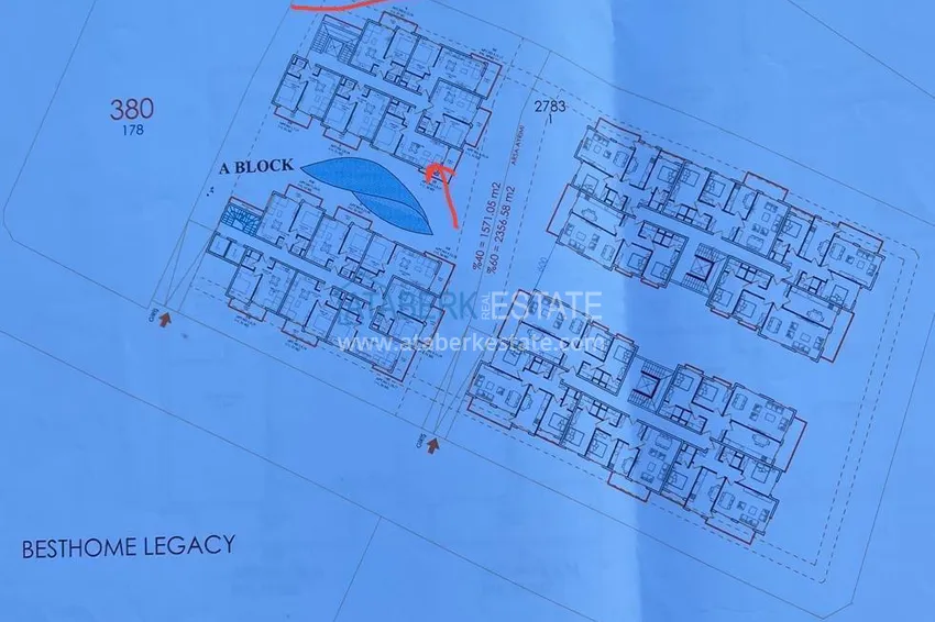 Купить дешево Квартира с чистовой отделкой в центр Алании - 350 метров от пляжа Клеопатра 4 
