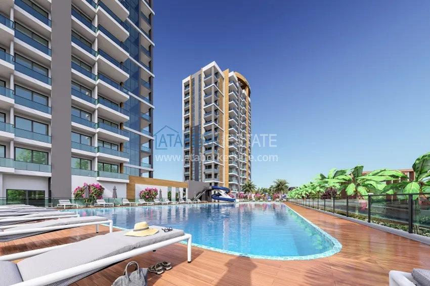 Квартира 1+1 от собственника в жилом комплексе с инфраструктурой отельного типа район Томюк – Мерсин 10 