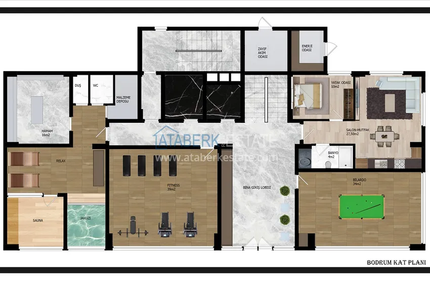 Купить дешево Современные квартиры и пентхаусы с видом на море в районе Авсаллар, Алания - рассрочка на 2 года 3