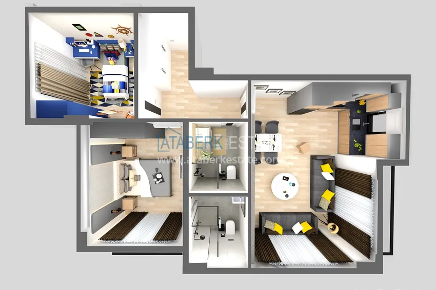 Приобрести Квартиры от застройщика в рассрочку на этапе строительства - Алания, район Демирташ 22