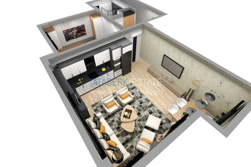 Приобрести Квартиры от застройщика в рассрочку на этапе строительства - Алания, район Демирташ 33