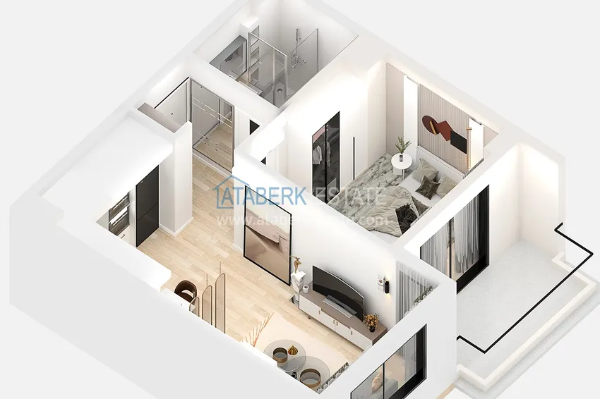 Приобрести Новый жилой комплекс на последнем этапе строительства в районе Демирташ, Алания 10 