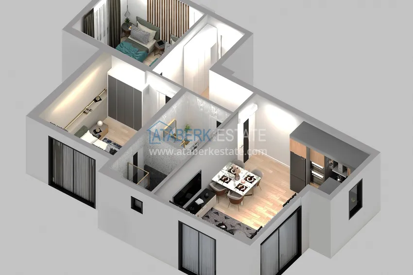 Приобрести Новый жилой комплекс на последнем этапе строительства в районе Демирташ, Алания 24 