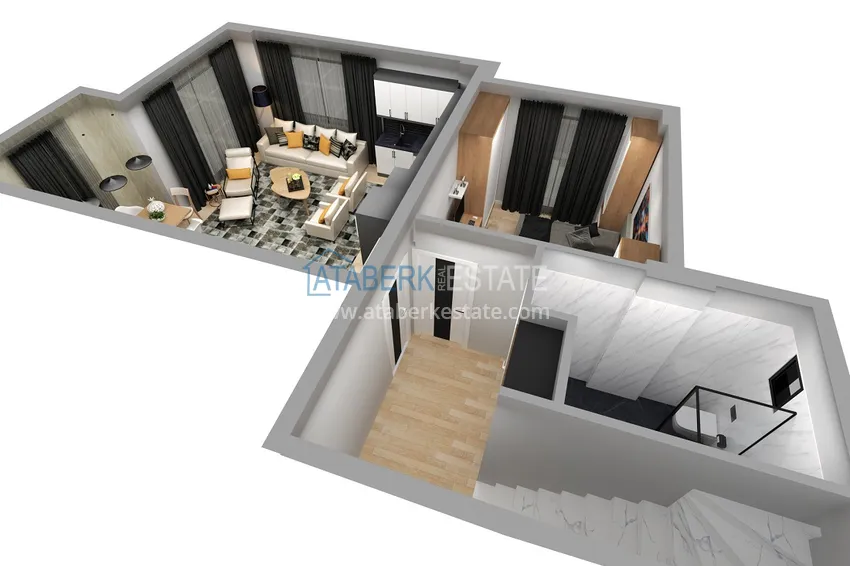 Приобрести Квартиры от застройщика в рассрочку на этапе строительства - Алания, район Демирташ 34