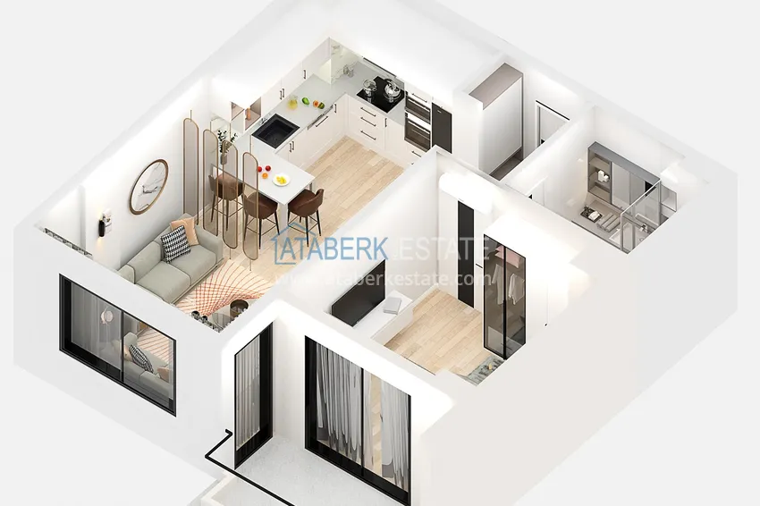 Приобрести Новый жилой комплекс на последнем этапе строительства в районе Демирташ, Алания 11 