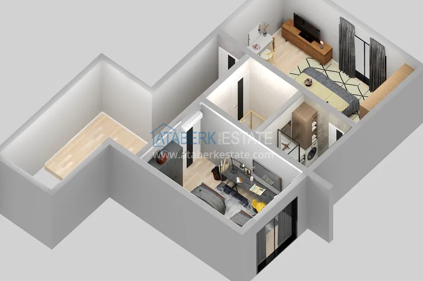 Приобрести Новый жилой комплекс на последнем этапе строительства в районе Демирташ, Алания 37 