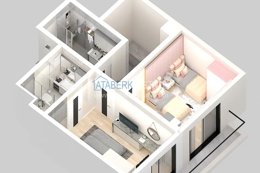 Приобрести Квартиры от застройщика в рассрочку на этапе строительства - Алания, район Демирташ 30