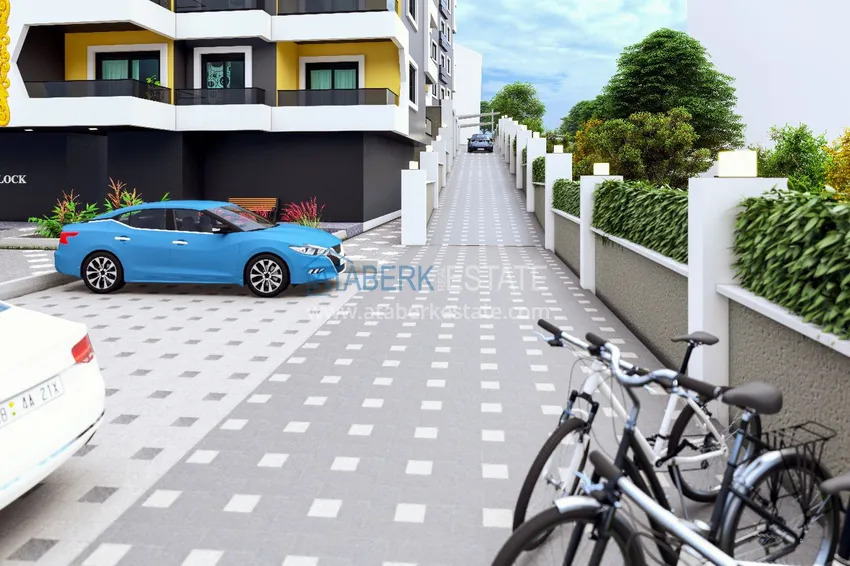 Уютный комплекс на этапе строительства в верхней части района Оба – Чиплаклы, Алания 11