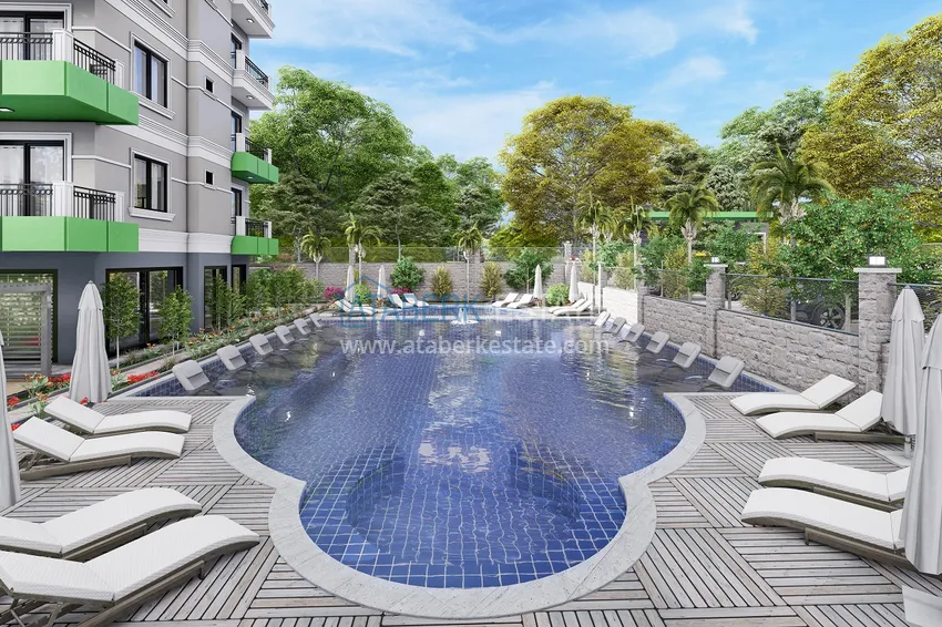 Новый жилой комплекс на последнем этапе строительства в районе Демирташ, Алания 18 