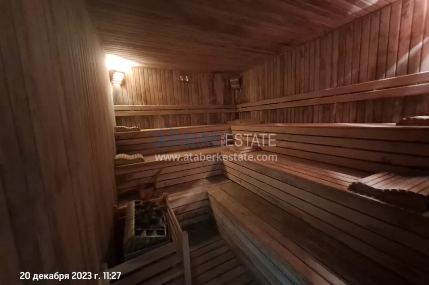 Трехкомнатная квартира с мебелью, видом на море и горы в 250 метрах от побережья – район Махмутлар 12 