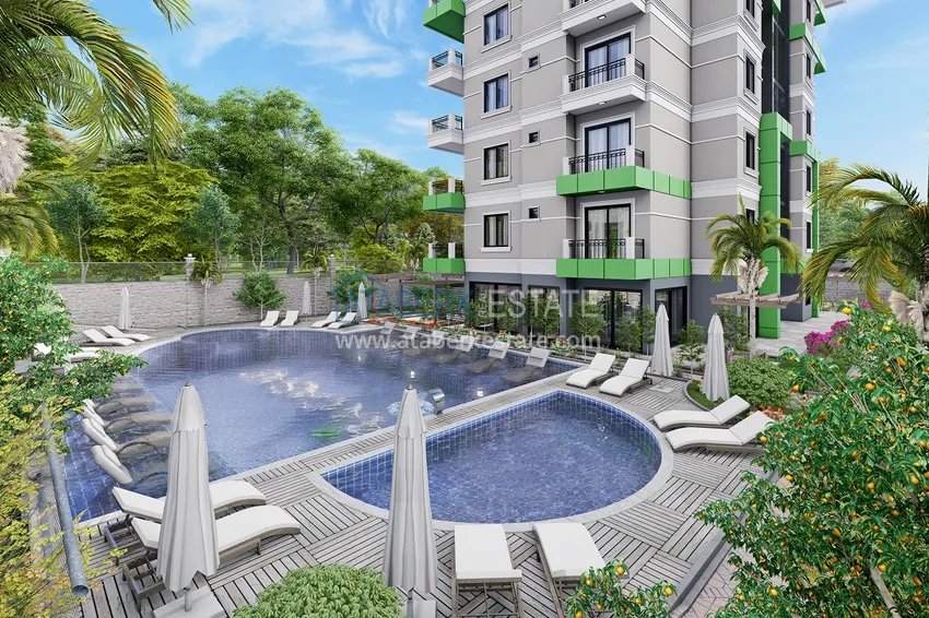 Новый жилой комплекс на последнем этапе строительства в районе Демирташ, Алания 19 