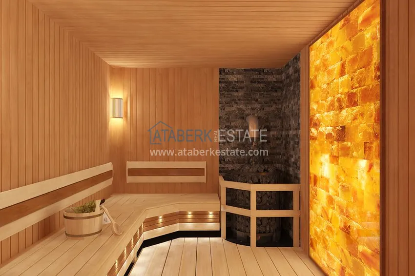 Уютный комплекс на этапе строительства в верхней части района Оба – Чиплаклы, Алания 14