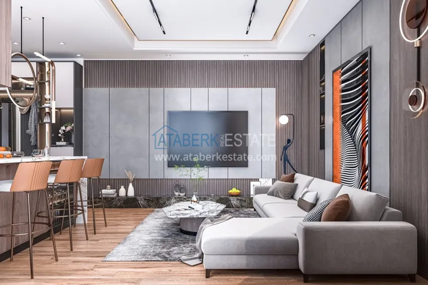 Приобрести Современный жилой комплекс на этапе строительства в районе Арпачбахшиш – Мерсин 1