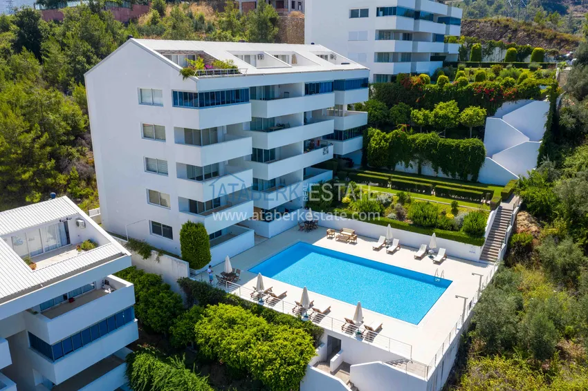 Квартира 2+1 меблированная с видом на море и горы, район Конаклы – Алания 1 