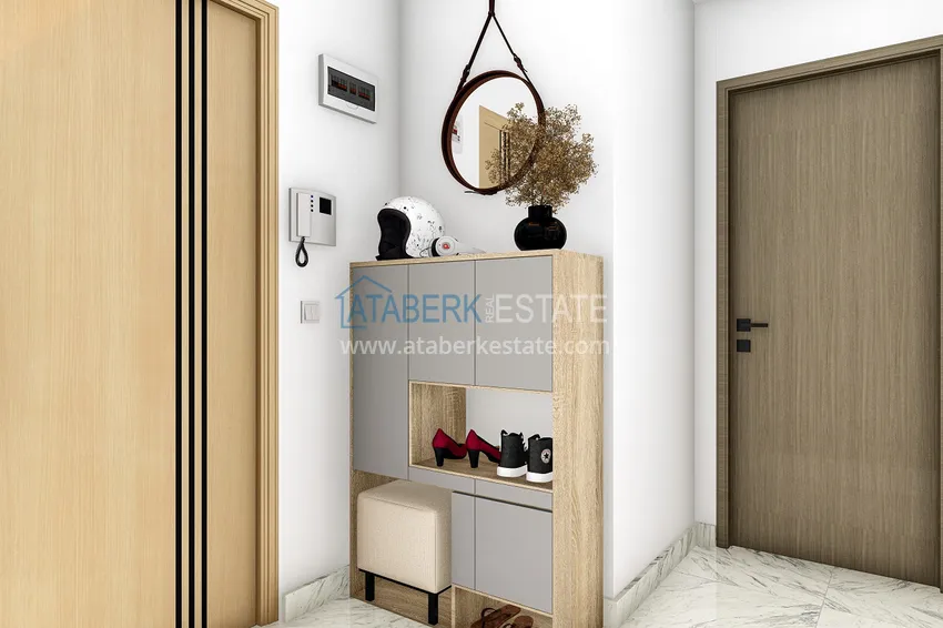 Приобрести Уютный комплекс на этапе строительства в верхней части района Оба – Чиплаклы, Алания 1