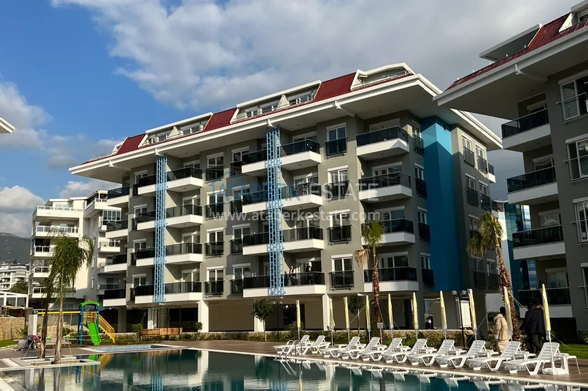 Объединенная меблированная квартира с 3 спальнями – Алания, район Кестель 2