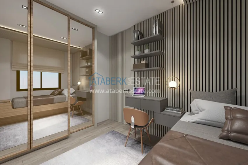 Приобрести Квартиры в современном жилом комплексе на этапе строительства Мезитли – Мерсин 14 