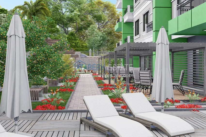 Новый жилой комплекс на последнем этапе строительства в районе Демирташ, Алания 28 