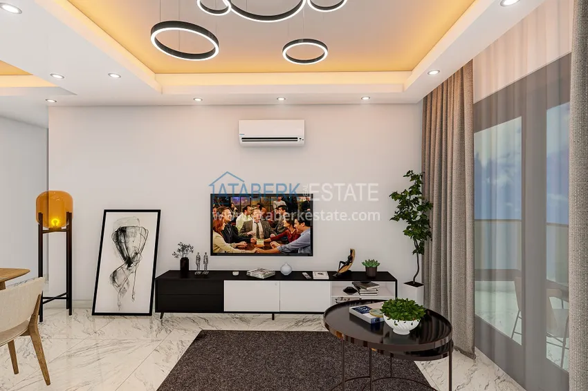 Приобрести Уютный комплекс на этапе строительства в верхней части района Оба – Чиплаклы, Алания 2