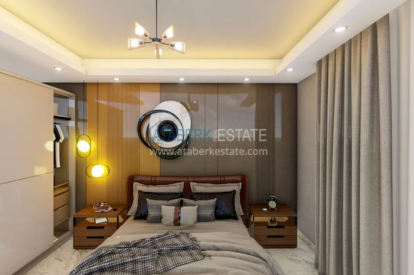 Приобрести Уютный комплекс на этапе строительства в верхней части района Оба – Чиплаклы, Алания 9