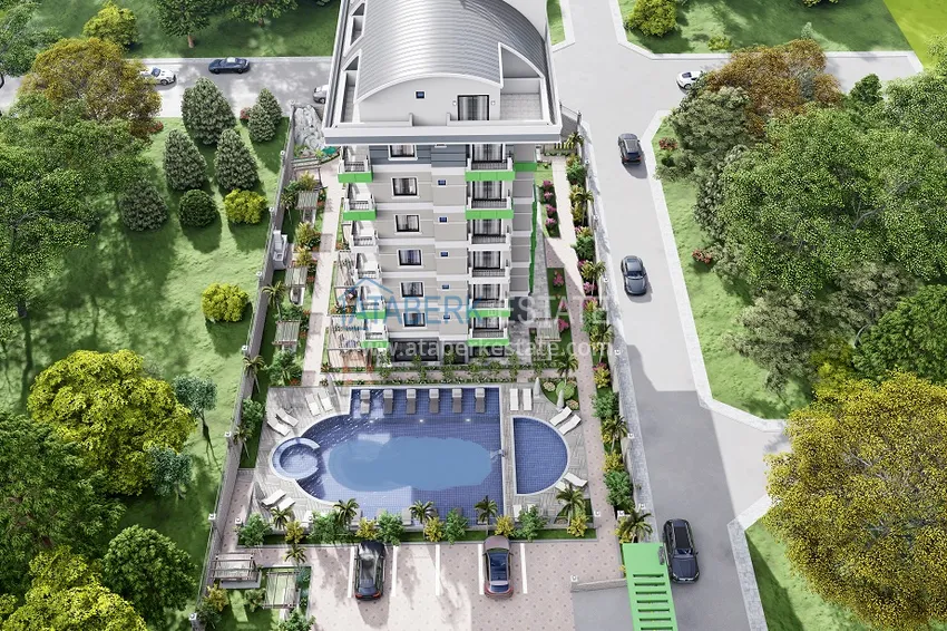 Новый жилой комплекс на последнем этапе строительства в районе Демирташ, Алания 9 