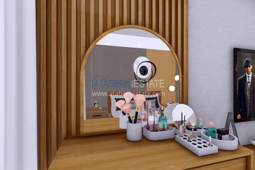 Приобрести Уютный комплекс на этапе строительства в верхней части района Оба – Чиплаклы, Алания 11