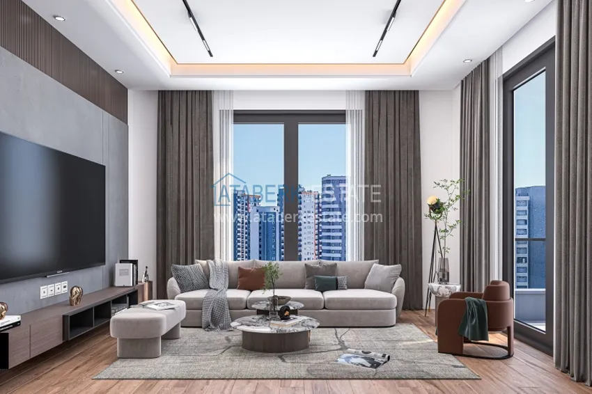 Приобрести Современный жилой комплекс на этапе строительства в районе Арпачбахшиш – Мерсин 8