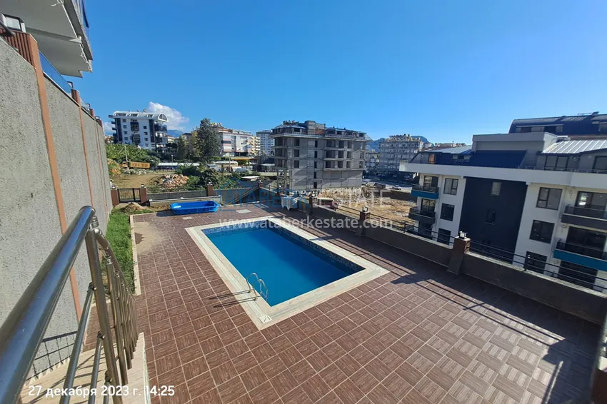 Квартира 1+1 меблированная с видом на море и историческую крепость – центр Алании 5