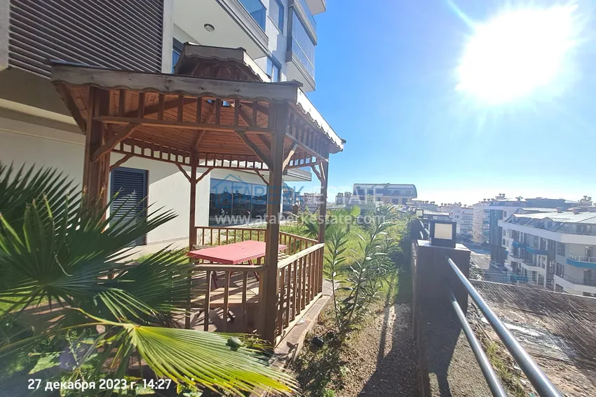 Квартира 1+1 меблированная с видом на море и историческую крепость – центр Алании 6