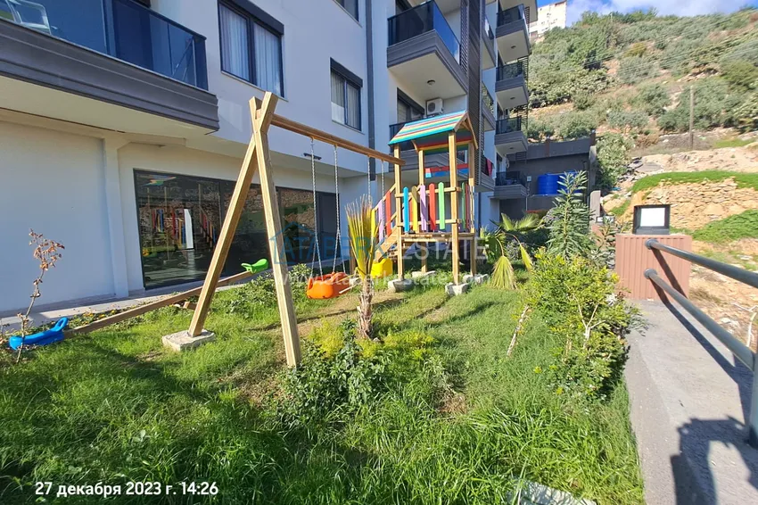 Квартира 1+1 меблированная с видом на море и историческую крепость – центр Алании 7