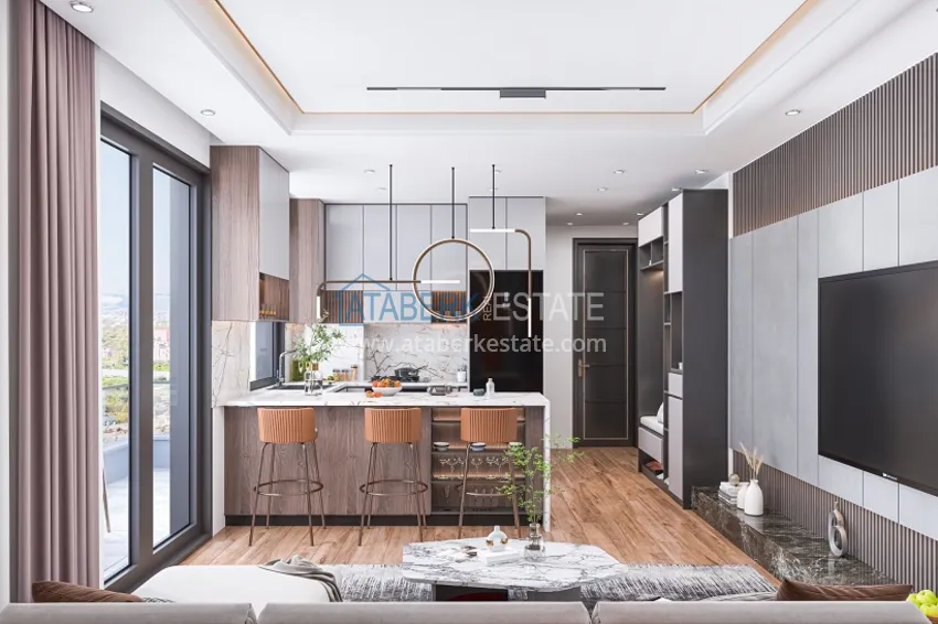 Приобрести Современный жилой комплекс на этапе строительства в районе Арпачбахшиш – Мерсин 4