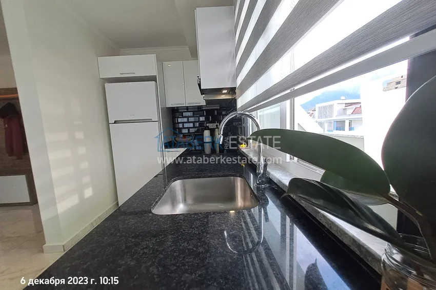 Приобрести Обратный дуплекс 2+1 с видом на море и горы в комплексе ультра-люкс -район Кестель, Алания 5 