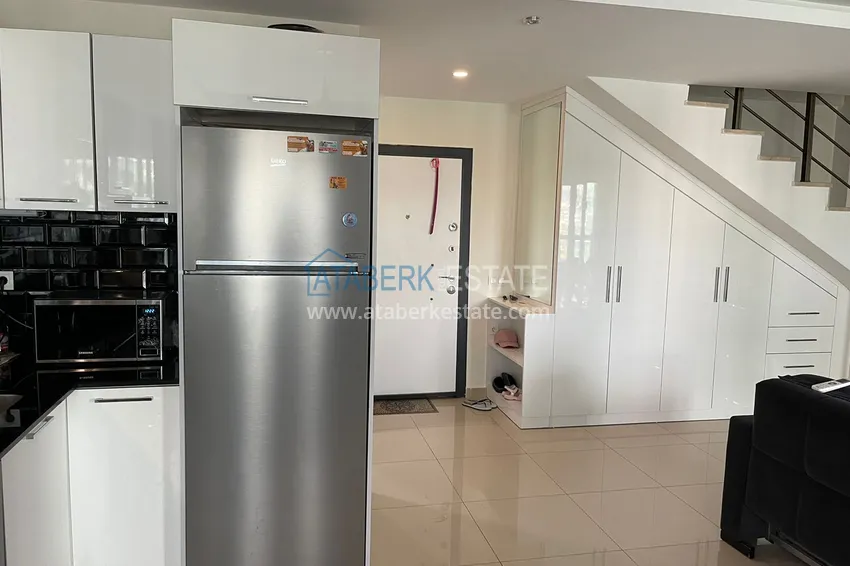 Приобрести Дуплекс 2+1 с мебелью и застеклённым балконом, район Авсаллар – Алания 5 