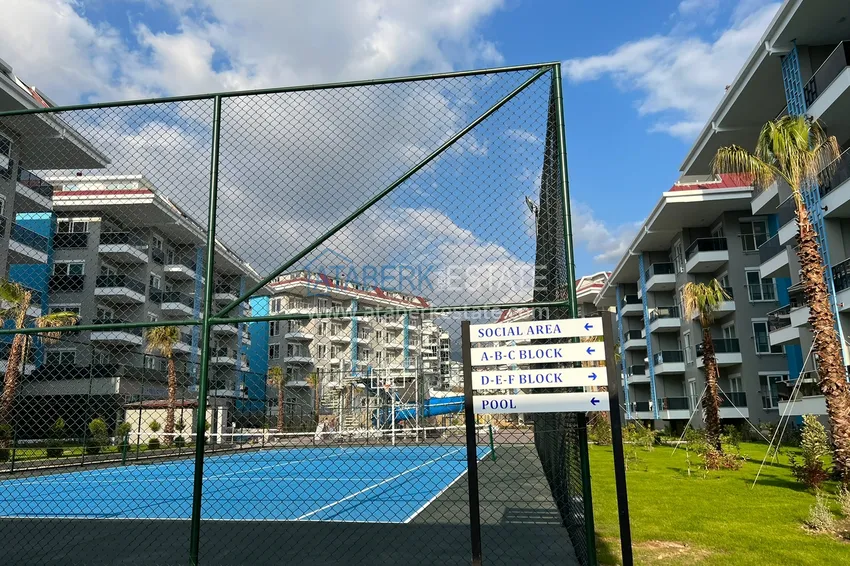 Объединенная меблированная квартира с 3 спальнями – Алания, район Кестель 9