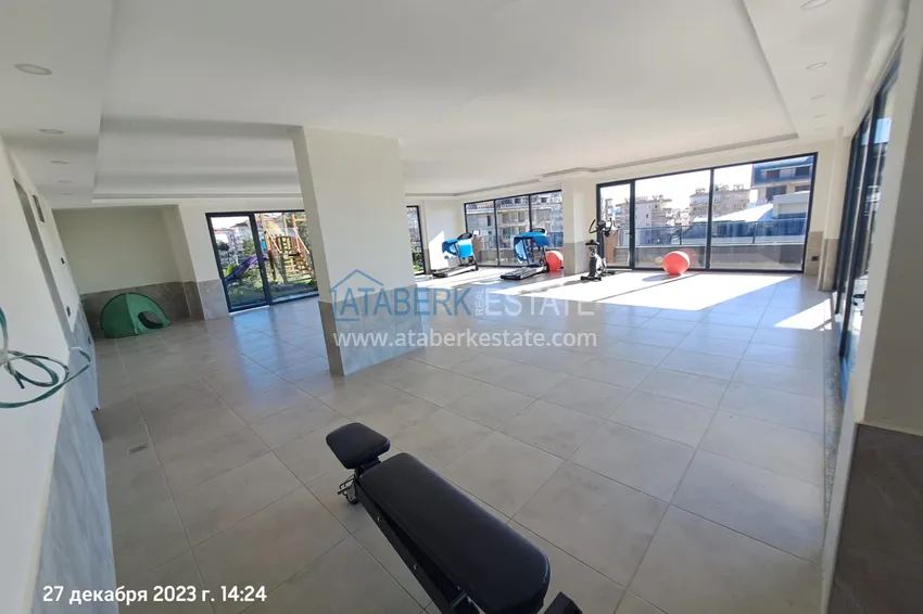 Квартира 1+1 меблированная с видом на море и историческую крепость – центр Алании 9