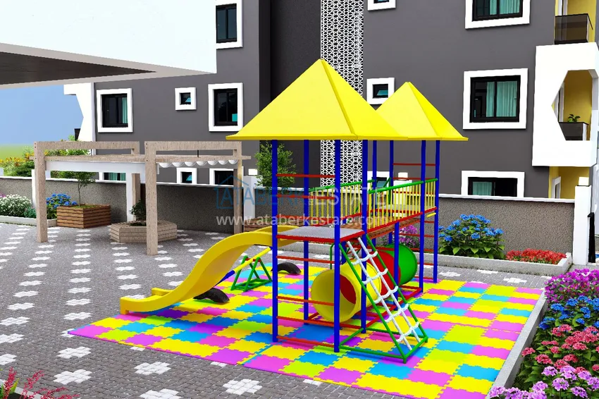 Уютный комплекс на этапе строительства в верхней части района Оба – Чиплаклы, Алания 7