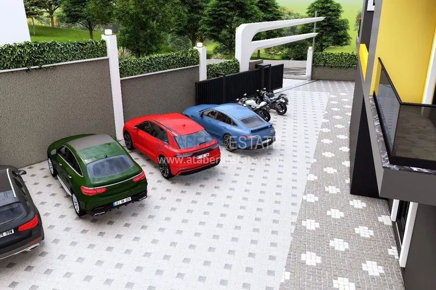 Уютный комплекс на этапе строительства в верхней части района Оба – Чиплаклы, Алания 10