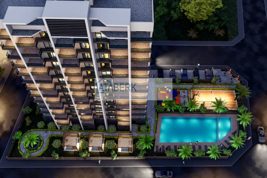 Квартиры от застройщика в жилом комплексе комфорт-класса в районе Чешмели – Мерсин 12