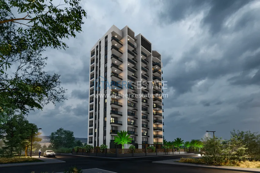 Квартиры от застройщика в жилом комплексе комфорт-класса в районе Чешмели – Мерсин 17