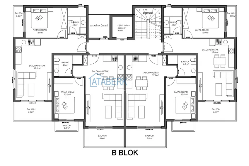 Купить дешево Уютный комплекс на этапе строительства в верхней части района Оба – Чиплаклы, Алания 6