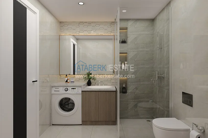 Приобрести Новый жилой комплекс на последнем этапе строительства в районе Демирташ, Алания 6 