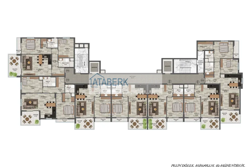 Купить дешево Квартиры в новом жилом комплексе комфорт-класса в районе Арпачбахшиш - Мерсин 1 
