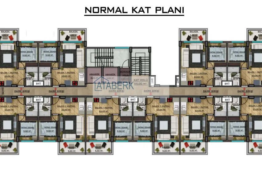 Купить дешево Недвижимость на этапе строительства, в Газипаше – предложение от инвестора 1 