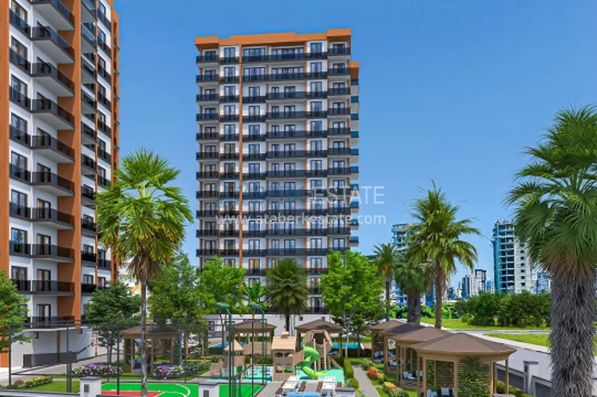 Современный жилой комплекс на этапе строительства в районе Арпачбахшиш – Мерсин 2