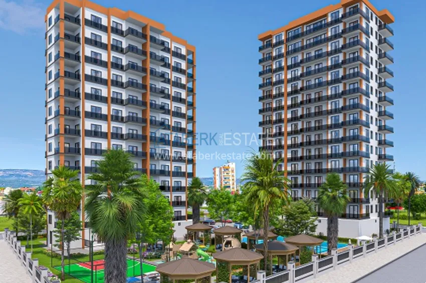 Современный жилой комплекс на этапе строительства в районе Арпачбахшиш – Мерсин 1