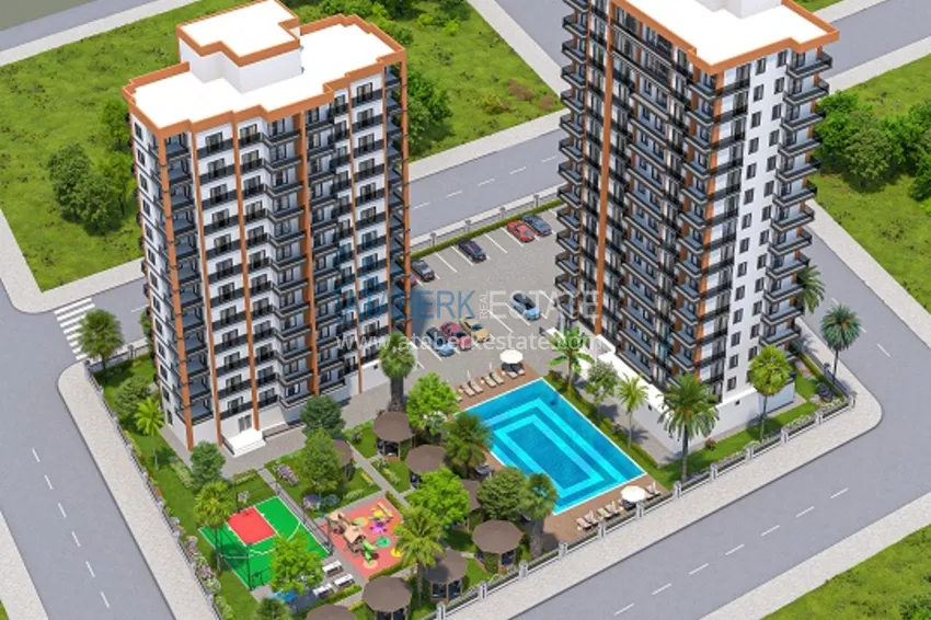 Современный жилой комплекс на этапе строительства в районе Арпачбахшиш – Мерсин 9