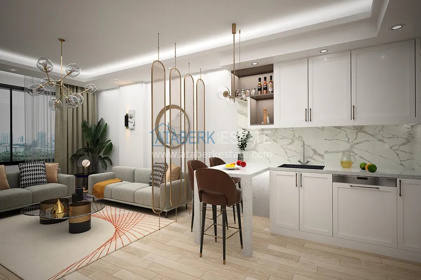 Приобрести Новый жилой комплекс на последнем этапе строительства в районе Демирташ, Алания 2 