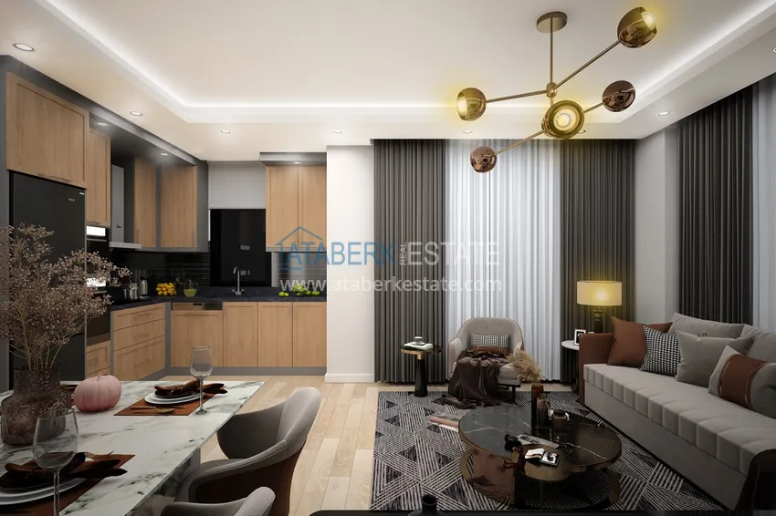 Приобрести Новый жилой комплекс на последнем этапе строительства в районе Демирташ, Алания 14 