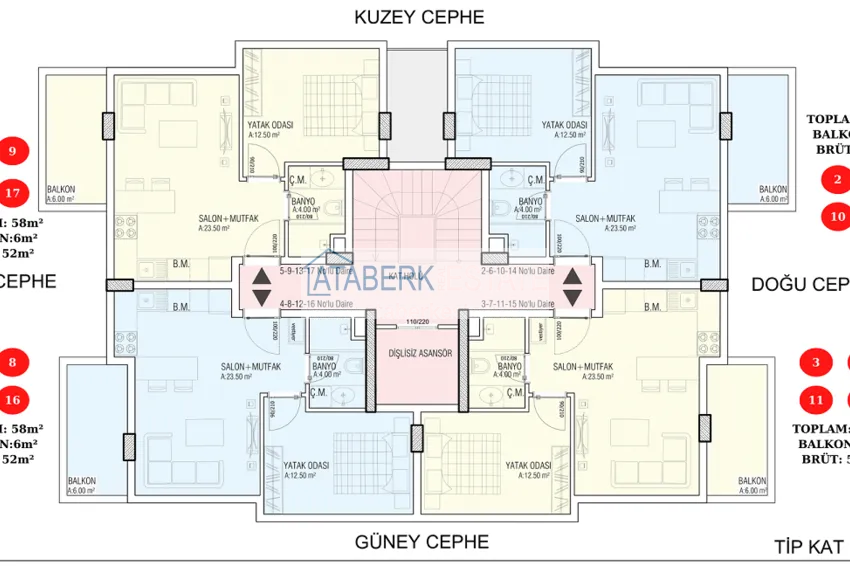 Купить дешево Квартиры на этапе стройки от застройщика – Алания, район Авсаллар 3 