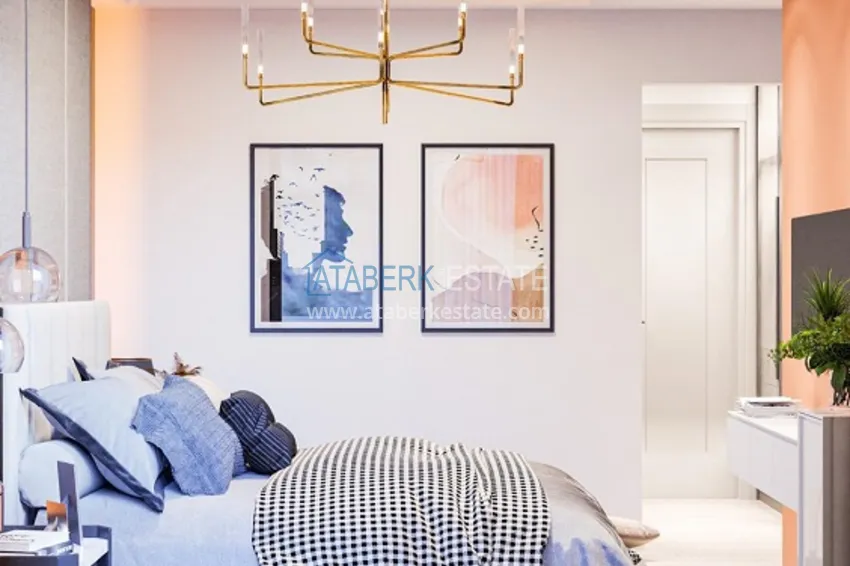 Приобрести Квартиры в новом жилом комплексе с собственной инфраструктурой район Тедже – Мерсин 5 